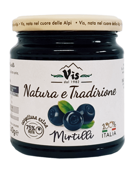 Natura & Tradizione  EXTRA JAM 100% FROM ITALY Blueberry