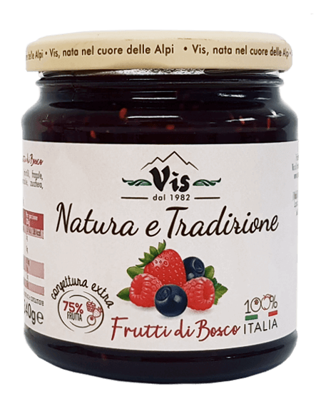 Natura & Tradizione CONFETTURA EXTRA 100% ITALIA Frutti di bosco