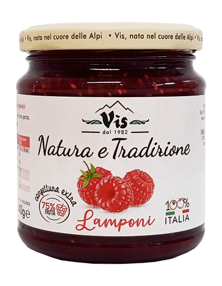Natura & Tradizione  EXTRA JAM 100% FROM ITALY Raspberry