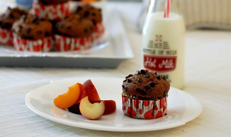 Muffins choco coffee farciti con confetture