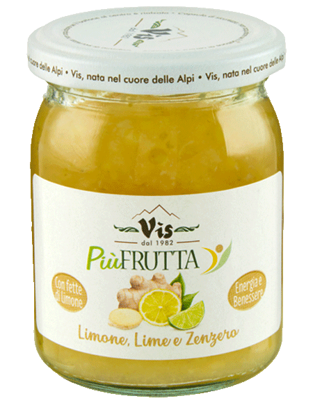 Più Frutta Benessere Nutrition & Taste Lemon, lime and ginger