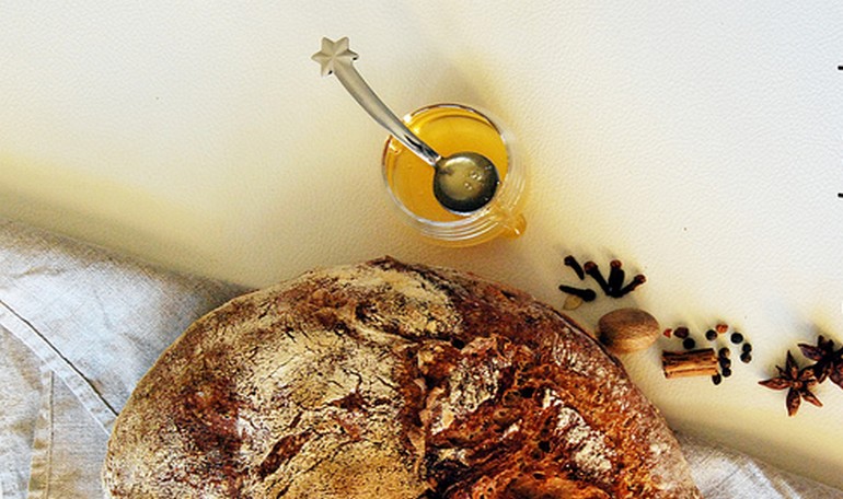 Christmas Bread: Pane senza impasto di Natale