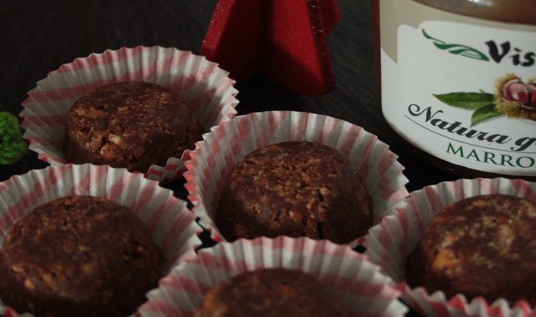 Bocconcini al cioccolato e crema di marroni