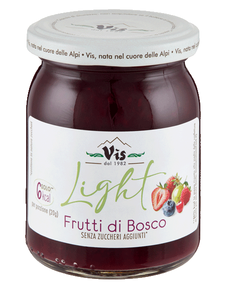 Più Frutta Light La confettura a ridotto contenuto calorico Frutti di bosco