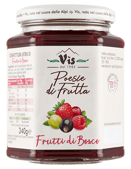 Poesie di Frutta Extra jam 340g Wild berries