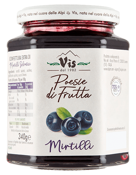 Poesie di Frutta Extra jam 340g Blueberry